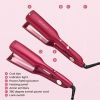 Hair Waver Iron Beach Waver Wand Hair Crimper Hair Waver Barrel Curling Iron 1 Inch PTC Heater Auto Shut-Off Adjustable Easy Shap Long Lasting Heat Du