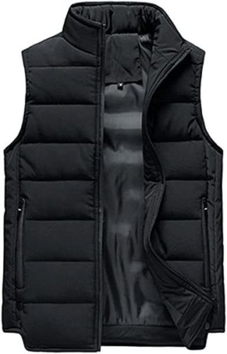 Men's Water-Resistant Lightweight Padded Keep warm Puffer Vest