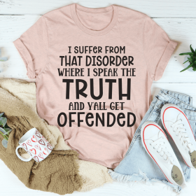 I Speak The Truth T-Shirt (Color: Heather Prism Peach, size: XL)
