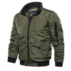 2019 Military Jackets Men Spring Autumn Winter (Color: Green, size: Asian size 4XL)