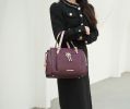 MKF Collection Elise Vegan Leather Color-block Women Satchel Bag by Mia K