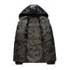 Men's Winter Quilted Jacket Hooded Thick Double Sided Coat High Quality Smooth Shiny Zipper Casual Sport Business Fashion Trend