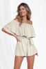 Best Selling European and American Summer Women's Word Shoulder Straps Shorts