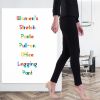 Women's Stretch Pull-on EASE into office Ponte Pant Legging Slim or Bootcut - All Day  Comfort and Pinstripes