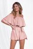 Best Selling European and American Summer Women's Word Shoulder Straps Shorts