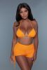 Summer Elegant stylish Sun Kissed Bikini  Neon Green And Orange 2 Pieces Sets
