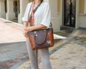 MKF Collection Shonda 3PC Tote with Cosmetic Pouch & Wristlet by Mia k