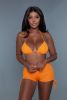 Summer Elegant stylish Sun Kissed Bikini  Neon Green And Orange 2 Pieces Sets